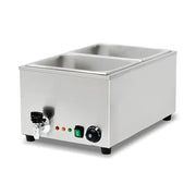 SB-2P compact countertop electric bain marie, stainless steel