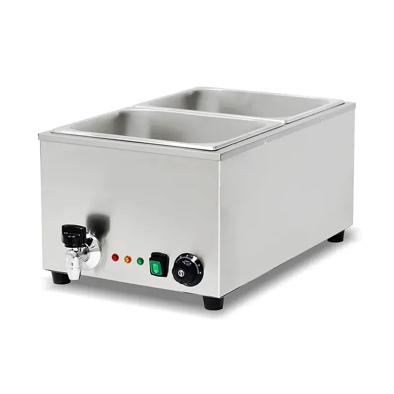 SB-2P compact countertop electric bain marie, stainless steel
