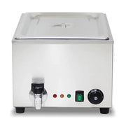 SB-2P compact countertop electric bain marie, stainless steel