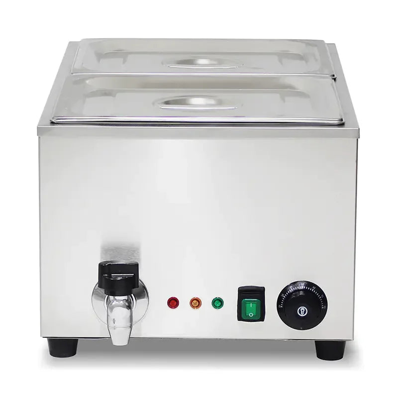 SB-2P compact countertop electric bain marie, stainless steel