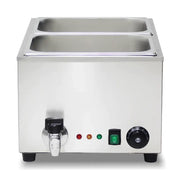 SB-2P compact countertop electric bain marie, stainless steel