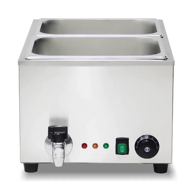 SB-2P compact countertop electric bain marie, stainless steel