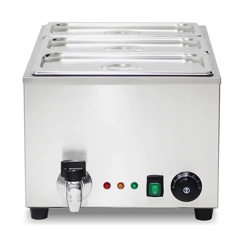 SB-2P compact countertop electric bain marie, stainless steel