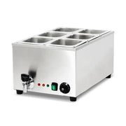 SB-2P compact countertop electric bain marie, stainless steel