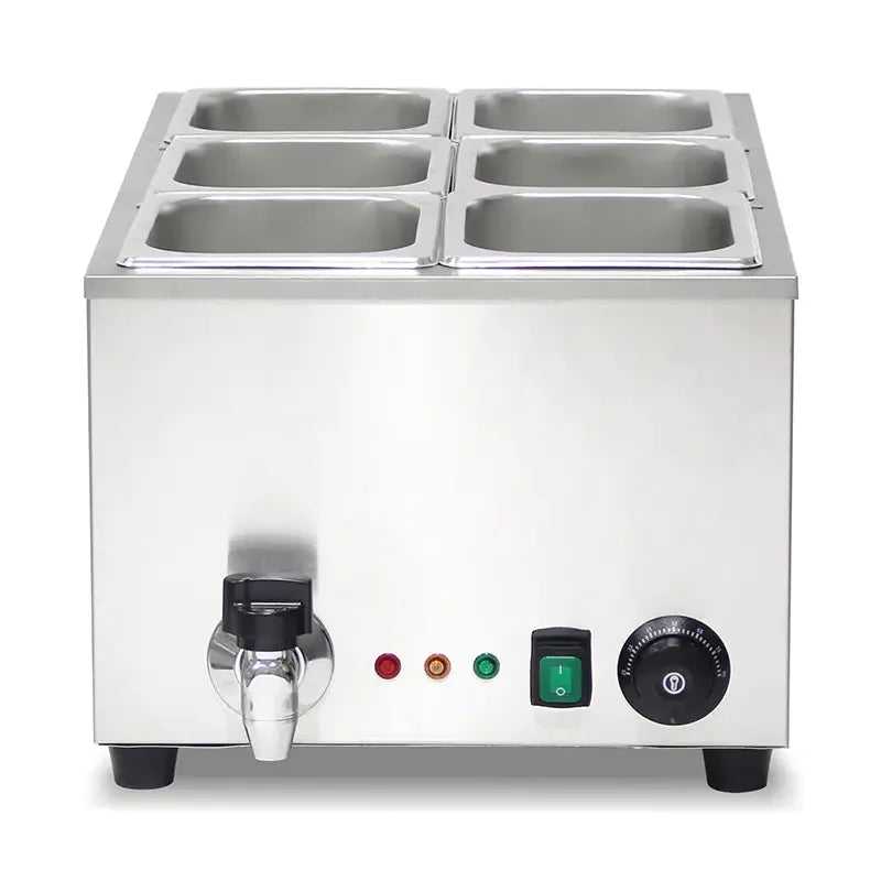 SB-2P compact countertop electric bain marie, stainless steel