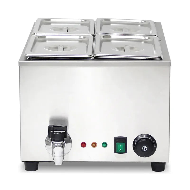 SB-2P compact countertop electric bain marie, stainless steel