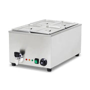 SB-2P compact countertop electric bain marie, stainless steel