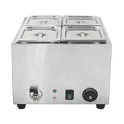SB-3T(1/6) dry-heat commercial bain marie food warmer with six 1/6 GN pans