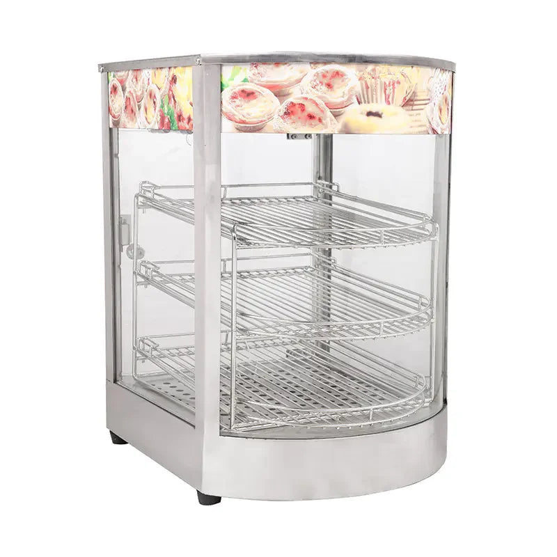 CZ-1P countertop food warmer showcase, heated display cabinet