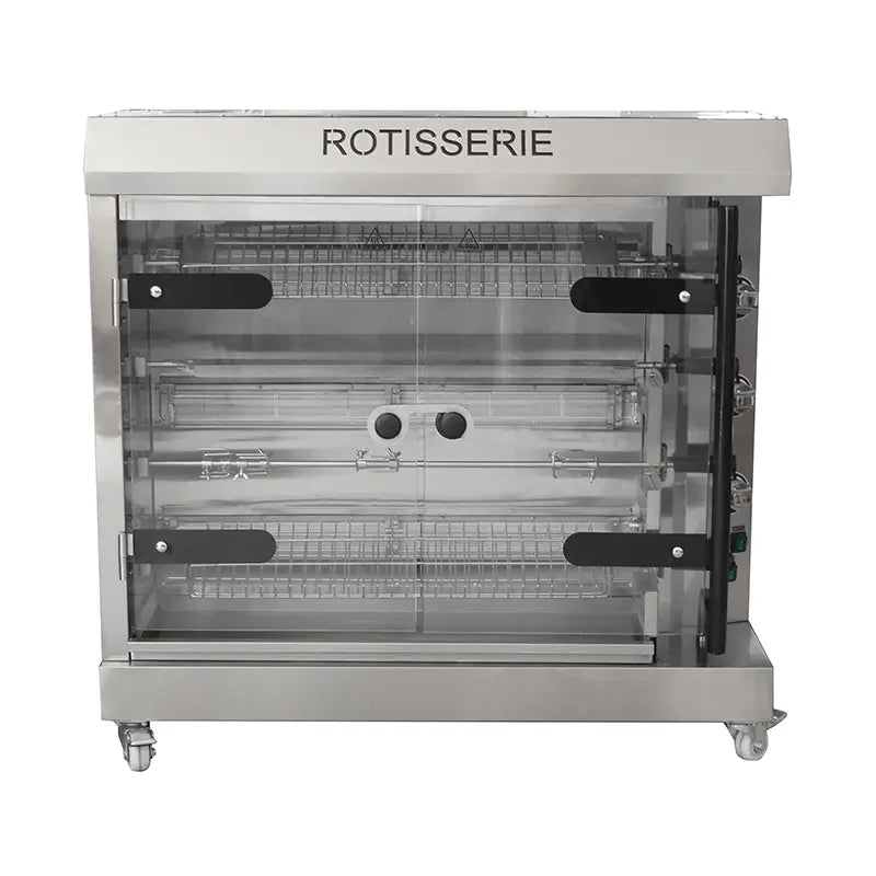 KJL-4E electric commercial chicken rotisserie in stainless steel