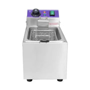 DZL-061B 6L single-tank countertop electric deep fryer, stainless steel