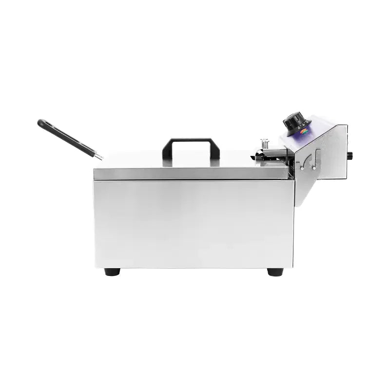 DZL-101B countertop single-tank electric deep fryer, stainless steel