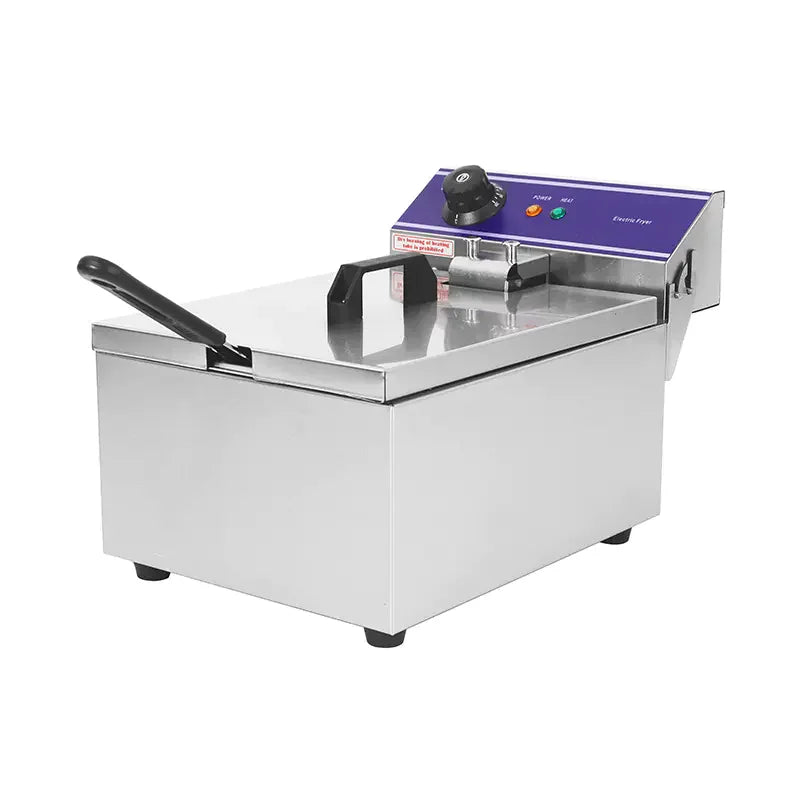 DZL-101B countertop single-tank electric deep fryer, stainless steel