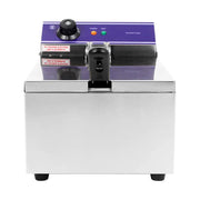 DZL-101B countertop single-tank electric deep fryer, stainless steel