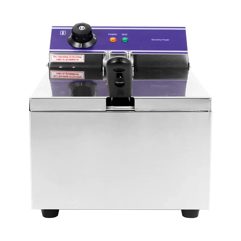 DZL-101B countertop single-tank electric deep fryer, stainless steel