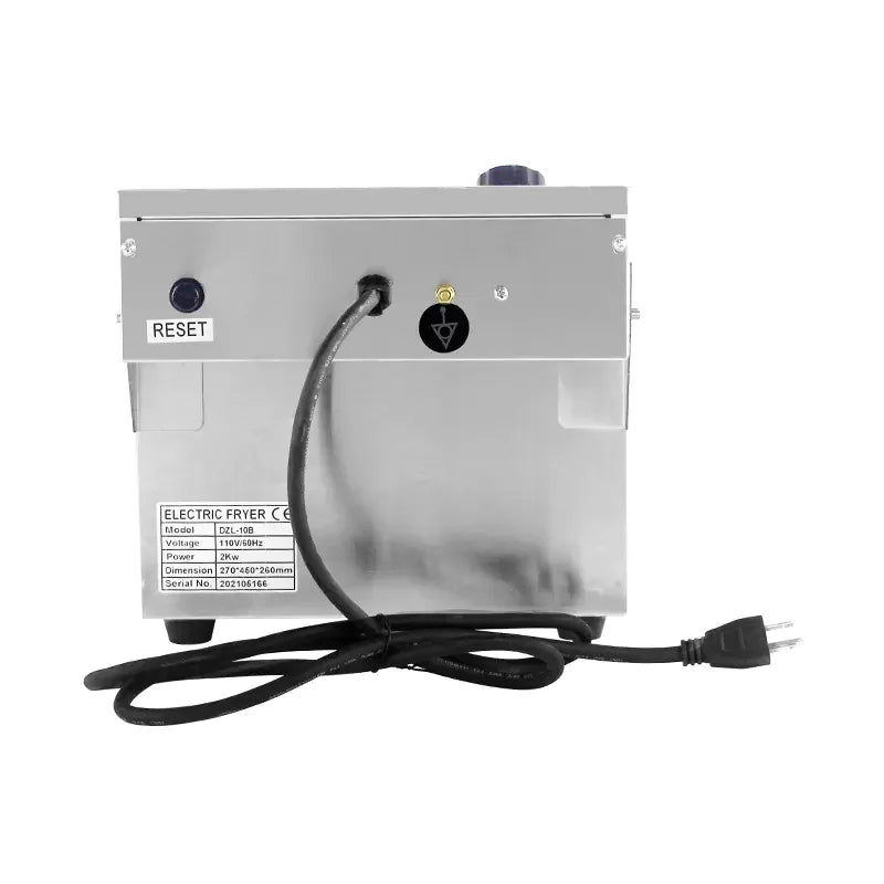 DZL-10B 10L single-tank countertop electric deep fryer, stainless steel