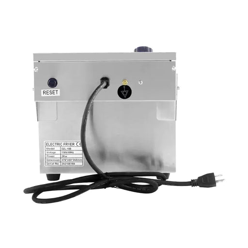 DZL-10B 10L single-tank countertop electric deep fryer, stainless steel
