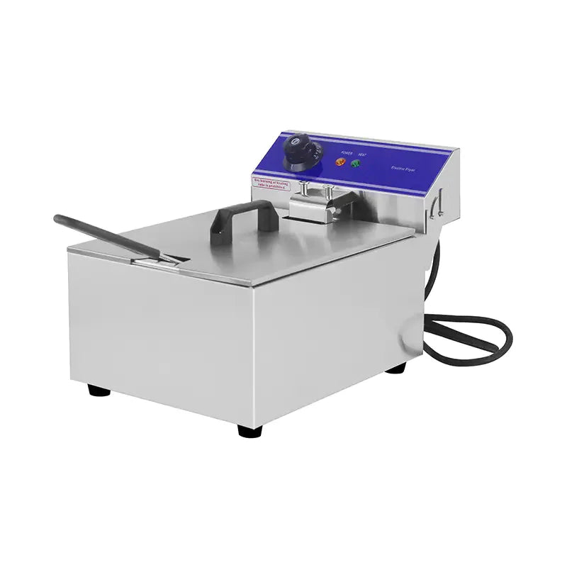 DZL-10B 10L single-tank countertop electric deep fryer, stainless steel