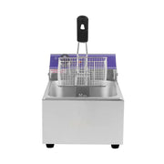 DZL-10B 10L single-tank countertop electric deep fryer, stainless steel
