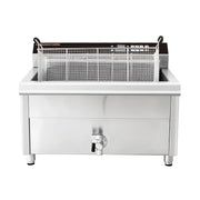 DZL-13EC 20L heavy-duty electric deep fryer with timer, stainless steel