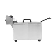 DZL-151B 15L single-tank countertop electric deep fryer, stainless steel