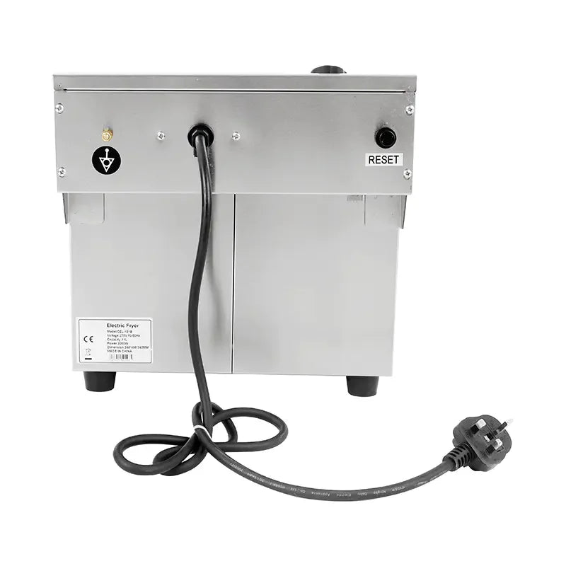 DZL-151B 15L single-tank countertop electric deep fryer, stainless steel