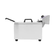 DZL-151B 15L single-tank countertop electric deep fryer, stainless steel