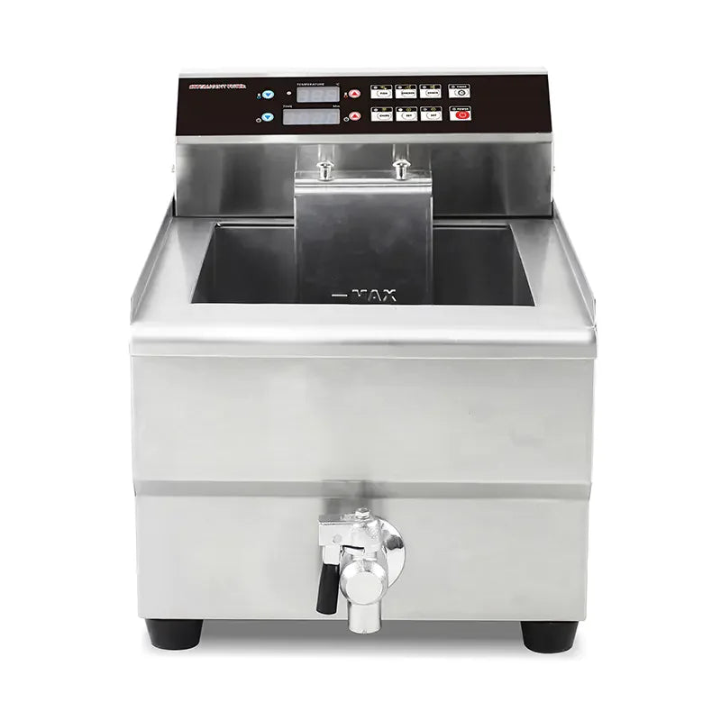 DZL-16LC 16L electric deep fryer with timer, stainless steel