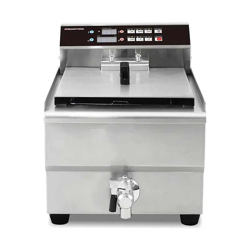 DZL-16LC 16L electric deep fryer with timer, stainless steel