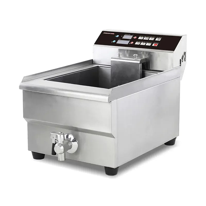 DZL-16LC 16L electric deep fryer with timer, stainless steel