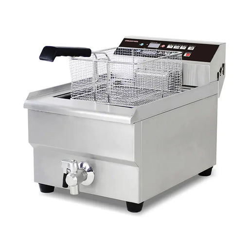 DZL-16LC 16L electric deep fryer with timer, stainless steel