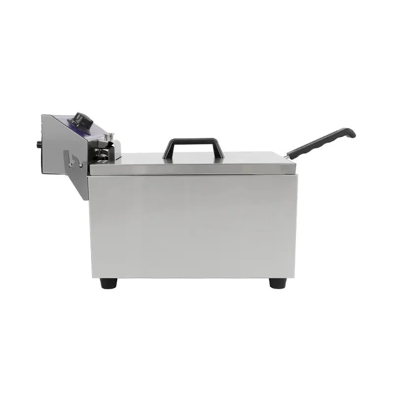 DZL-171B 17L single-tank countertop electric deep fryer, stainless steel