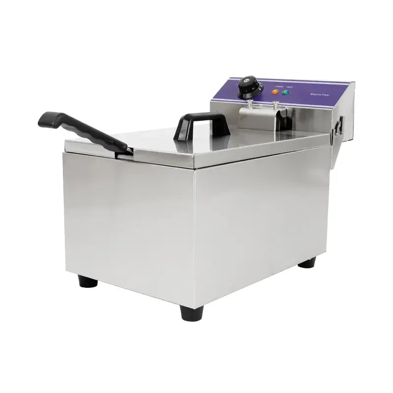 DZL-171B 17L single-tank countertop electric deep fryer, stainless steel