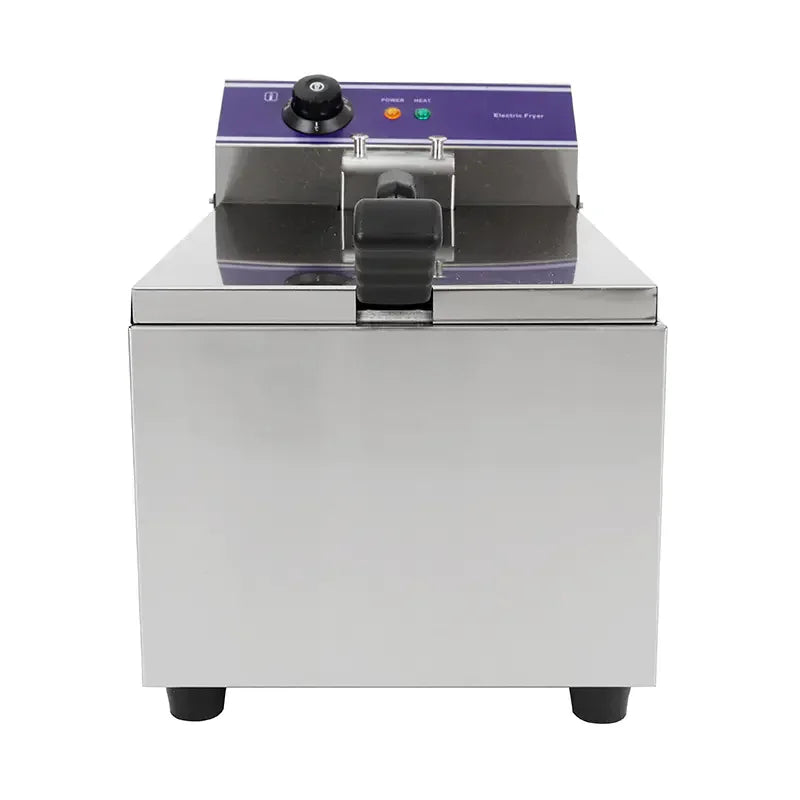 DZL-171B 17L single-tank countertop electric deep fryer, stainless steel