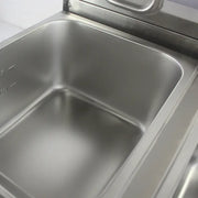 DZL-20B dual-tank countertop electric deep fryer, stainless steel