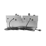 DZL-20B dual-tank countertop electric deep fryer, stainless steel