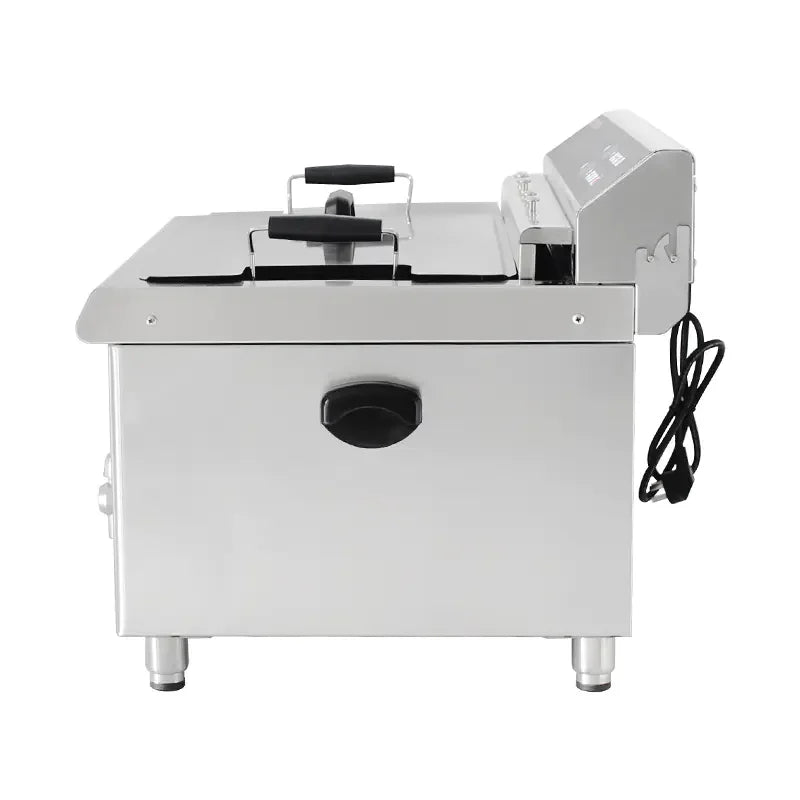 DZL-26EC 30L commercial electric deep fryer with timer, stainless steel
