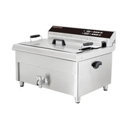 DZL-26EC 30L commercial electric deep fryer with timer, stainless steel