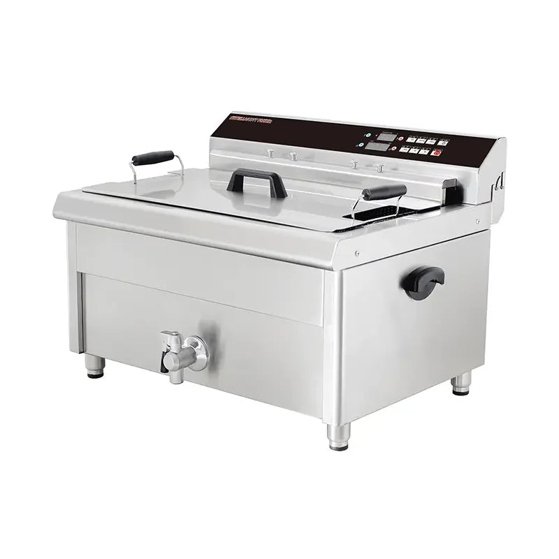 DZL-26EC 30L commercial electric deep fryer with timer, stainless steel