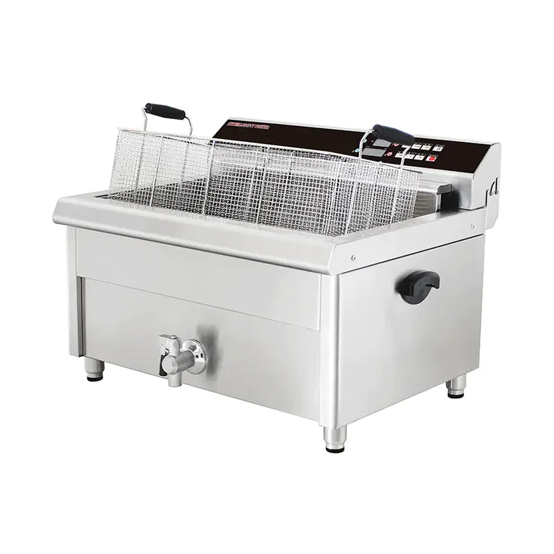 DZL-26EC 30L commercial electric deep fryer with timer, stainless steel
