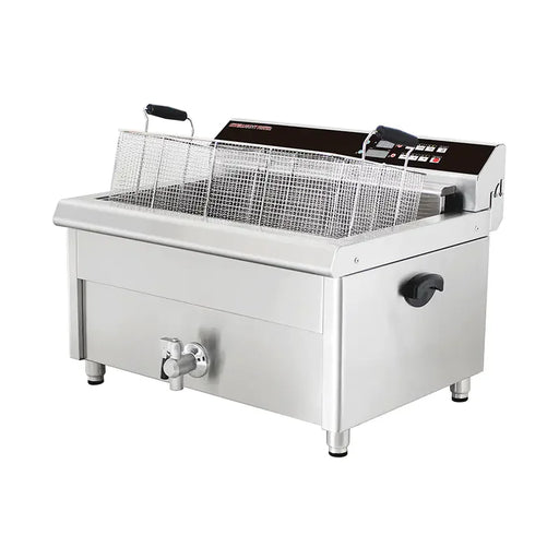 DZL-26EC 30L commercial electric deep fryer with timer, stainless steel