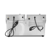 DZL-34V double-tank 17L×2 commercial electric deep fryer, stainless steel