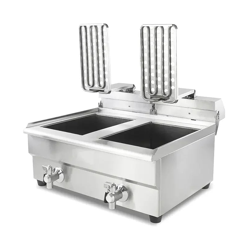 DZL-34V double-tank 17L×2 commercial electric deep fryer, stainless steel