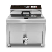 DZL-400EC commercial electric deep fryer with timer, stainless steel