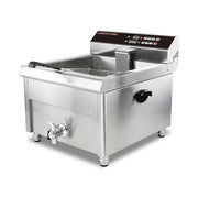 DZL-400EC commercial electric deep fryer with timer, stainless steel