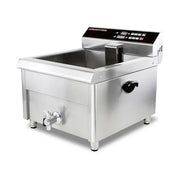 DZL-400EC commercial electric deep fryer with timer, stainless steel