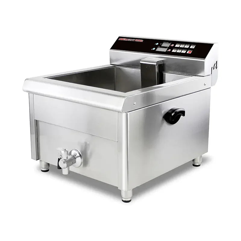 DZL-400EC commercial electric deep fryer with timer, stainless steel