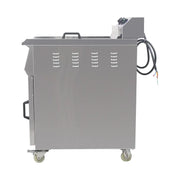 DZL-48V 48L floor-standing commercial electric deep fryer with cabinet, stainless steel