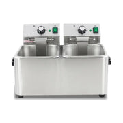 DZL-4L countertop single-tank electric deep fryer, stainless steel