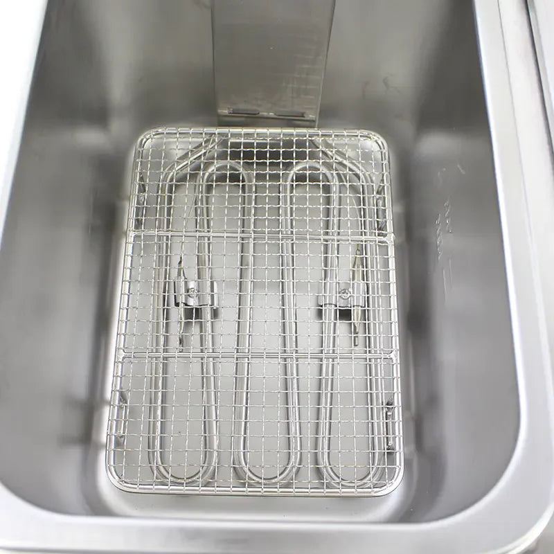 DZL-4L countertop single-tank electric deep fryer, stainless steel